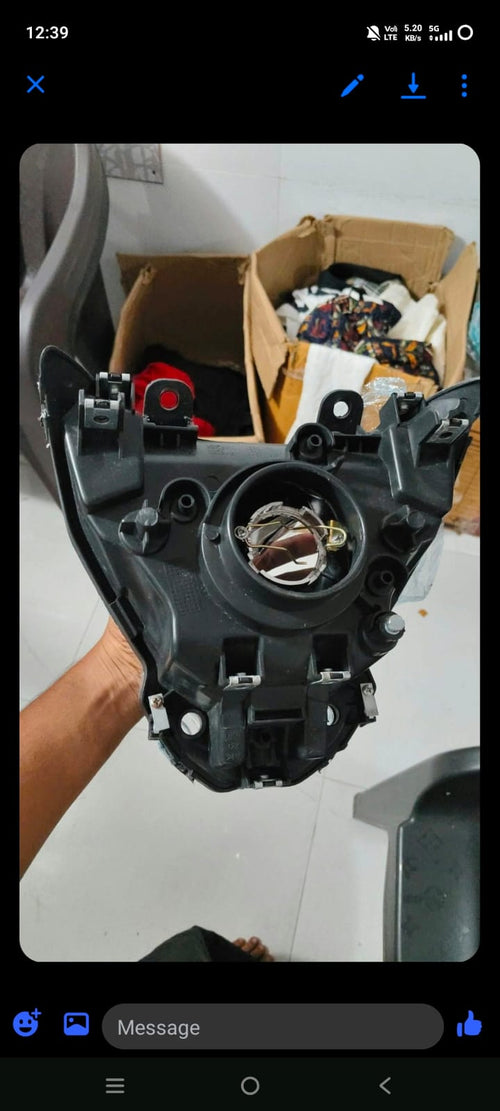 Bajaj Pulsar NS 200 Headlight Assembly (Without Bulb) – Premium Fitting & Quality