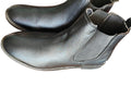 Shoe Island Men's Black Leather Chelsea Boots | Slip-On Party For...