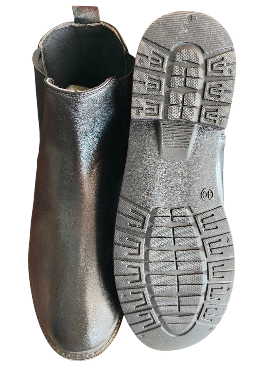 Shoe Island Men's Black Leather Chelsea Boots | Slip-On Party For...