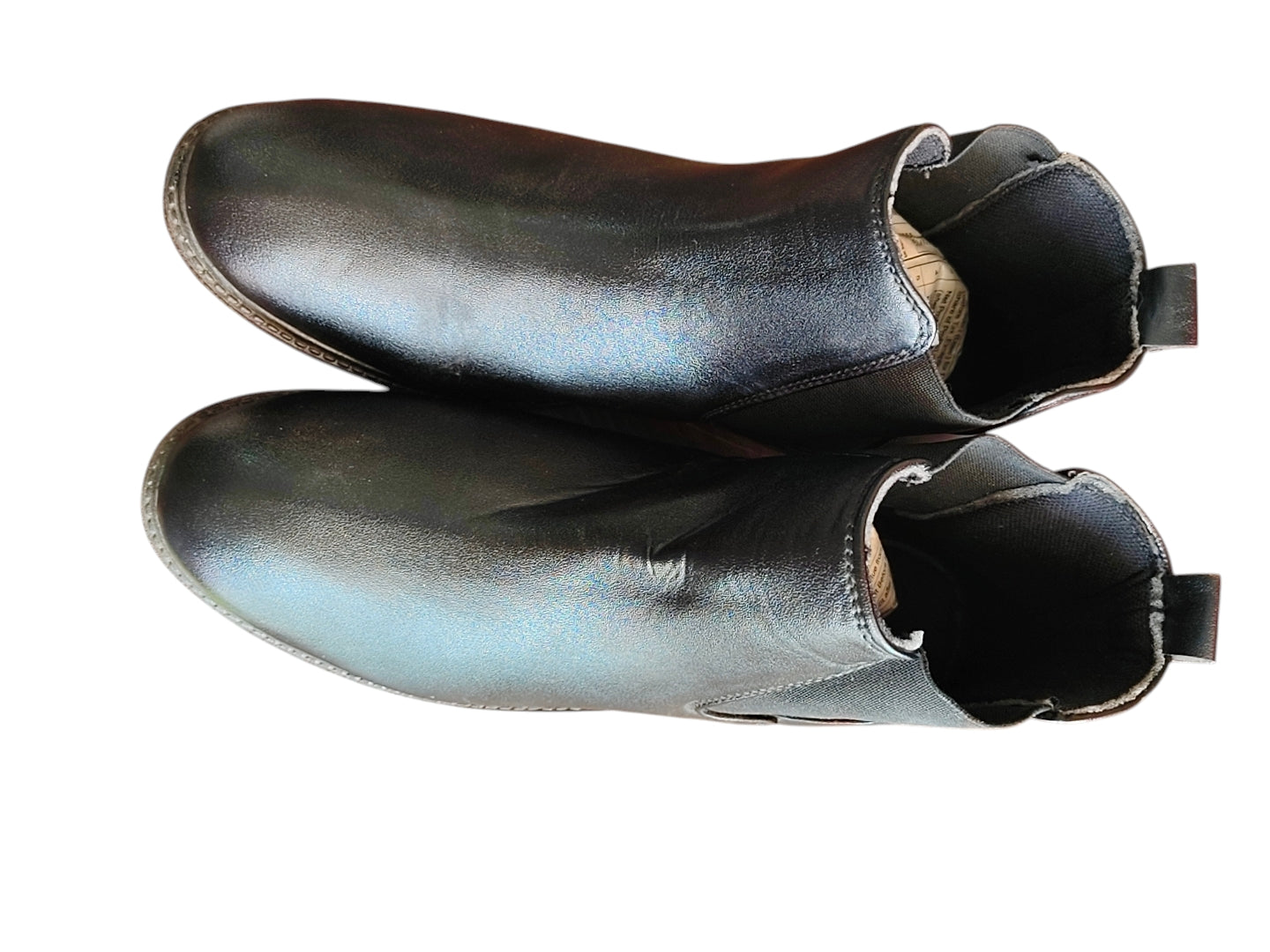 Shoe Island Men's Black Leather Chelsea Boots | Slip-On Party For...